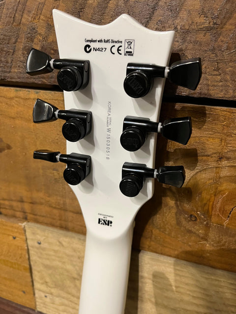ESP LTD Iron Cross Sow White With ESP Case 2015