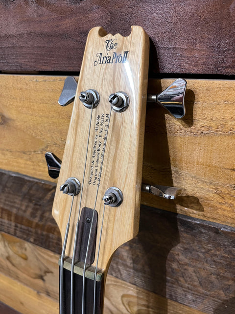 Aria Pro II SB900 Japan Fretless Vintage Bass 1980's