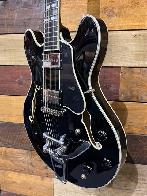 Eastman T486B Ebony Semi-Acoustic Bigsby 2020