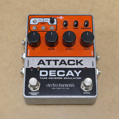 Electro-Harmonix Attack Decay Tape Reverse Simulator Pedal