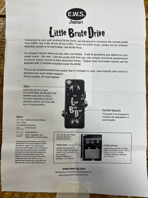 E.W.S. Little Brute Drive Overdrive
