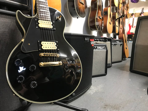 Tokai Love Rock LC Series Custom Single Cut left hand Ebony Gloss