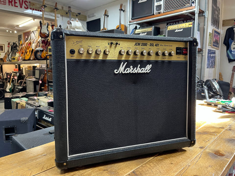 Marshall JCM 2000 DSL 401 Dual Super Lead 2-Channel 40-Watt 1x12" Guitar Combo 2000s - Black