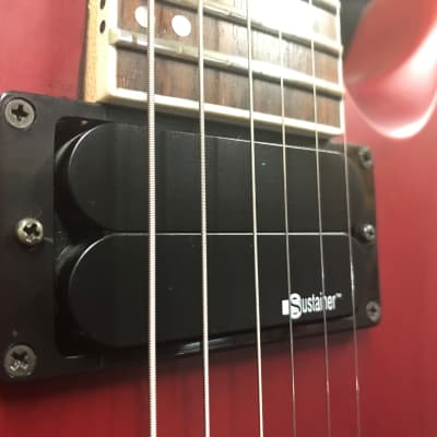 Fernandes Sustainer Dragonfly DFX in Worn Red Satin (WRS) 2006