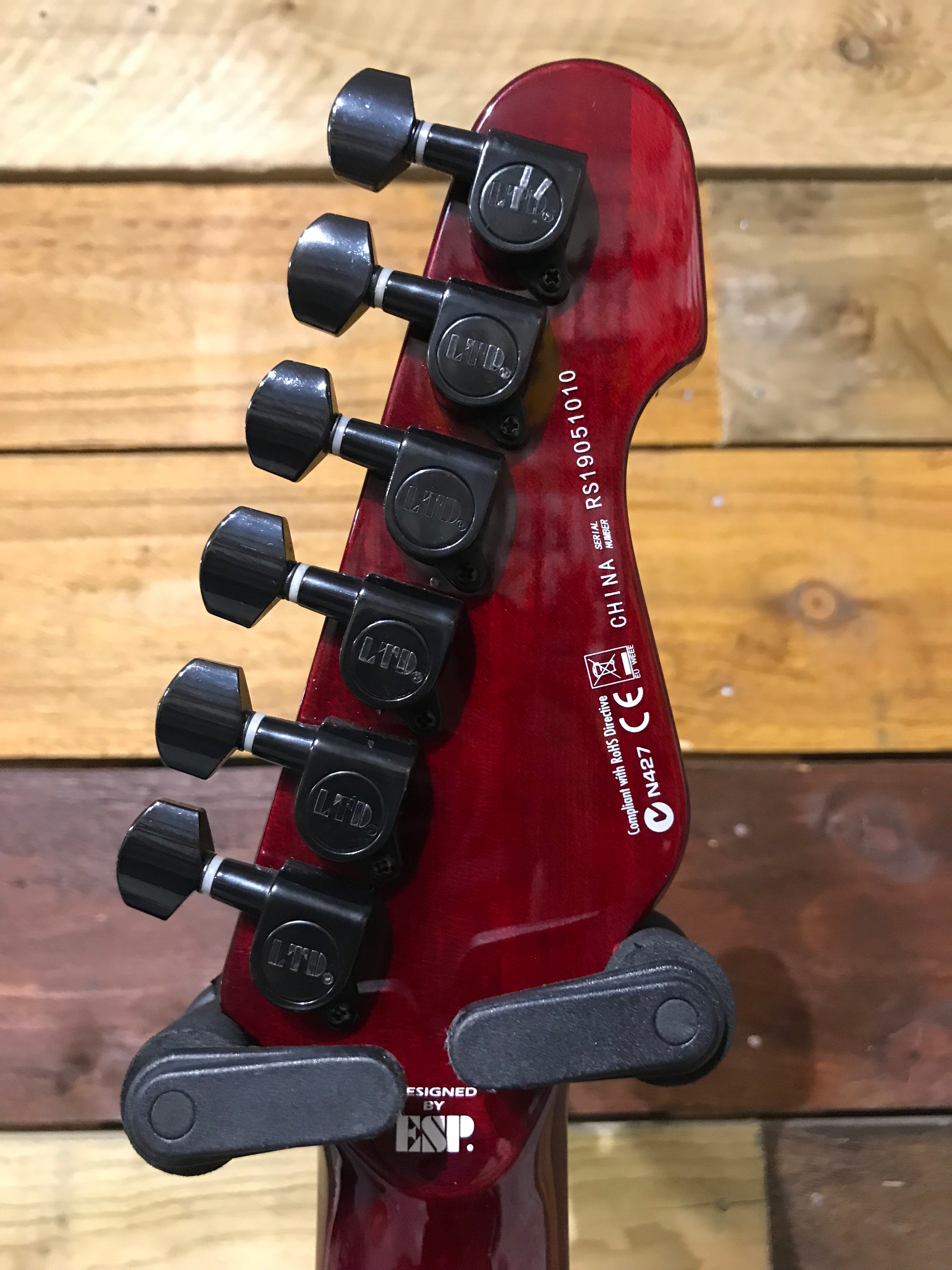 ESP LTD TE-200 LH 2017 See Thru Black Cherry – MotoMusic